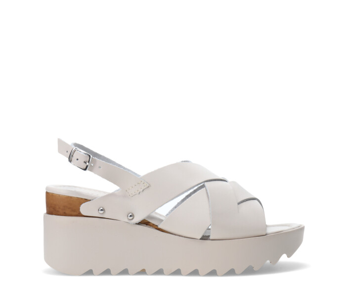 Sandalias de Mujer Bottero c/hebilla Blanco Hueso