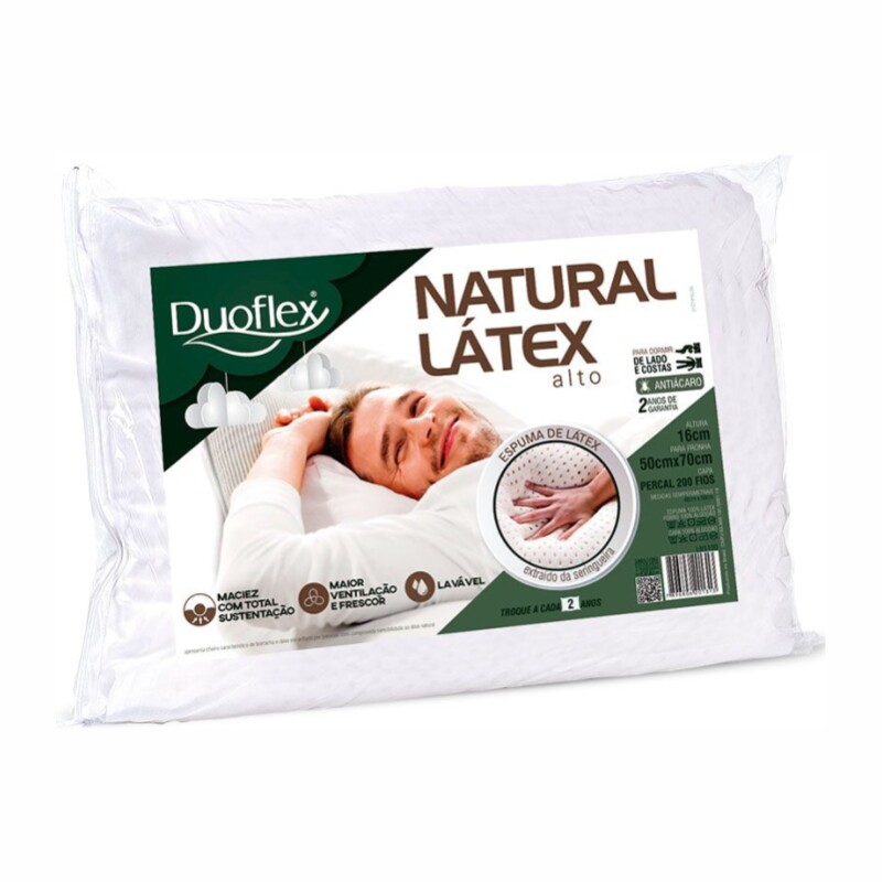 Almohada Natural Látex Alto 50 x 70 LN 1100 Almohada Natural Látex Alto 50 x 70 LN 1100