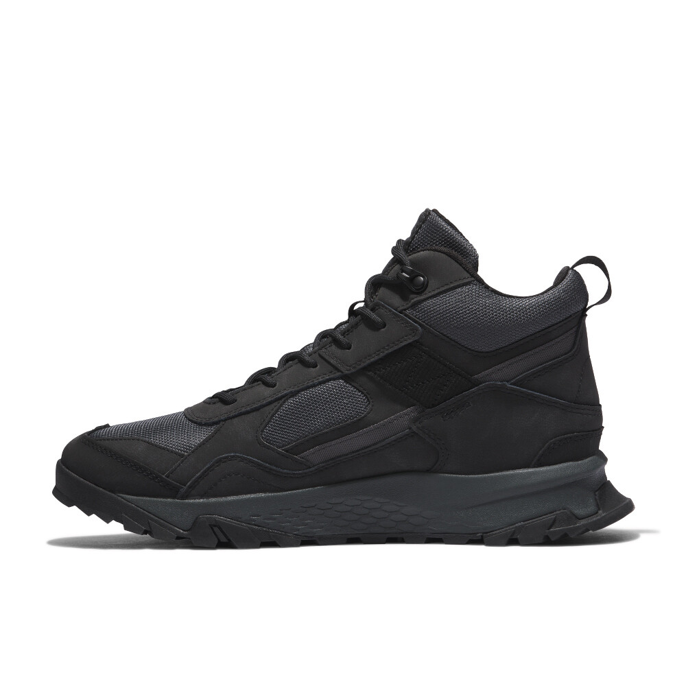 Botas Mid Lace Up Waterproof Hiking Hombre Jet Black