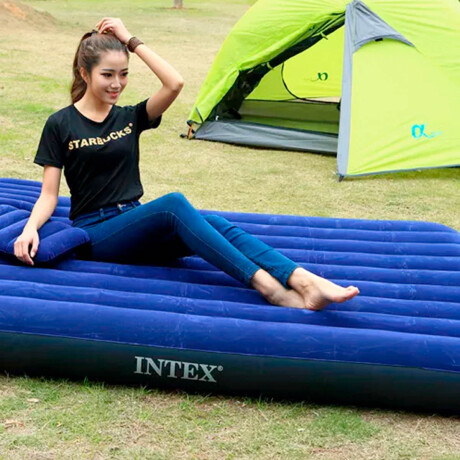 Colchon Intex 2 Plazas Inflable Clásico Resistente Colchon Intex 2 Plazas Inflable Clásico Resistente