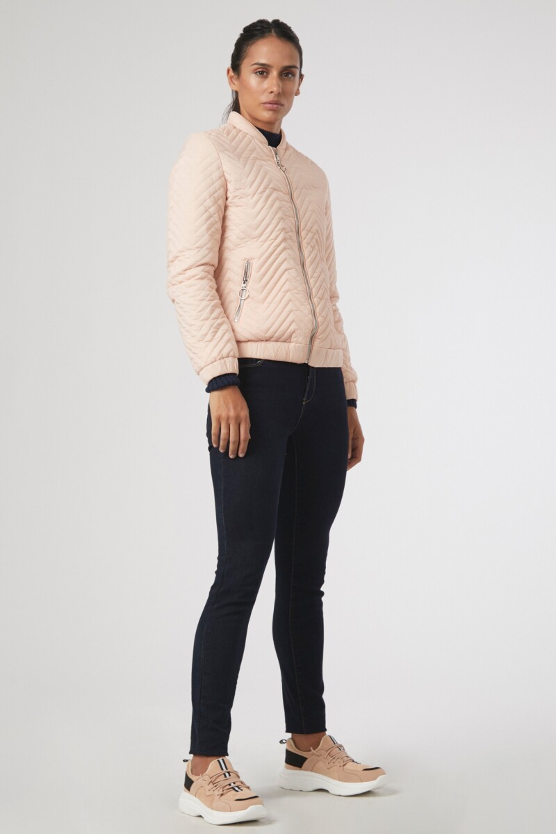 Bomber capitoneada rosa