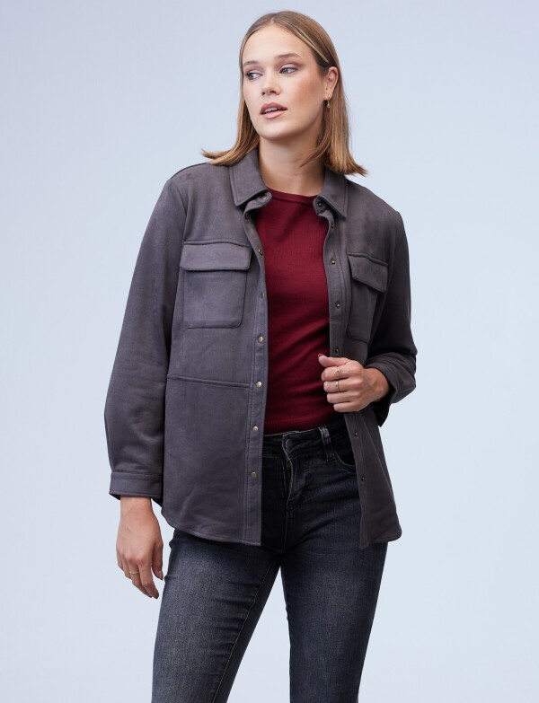 Sobrecamisa Suede GRIS