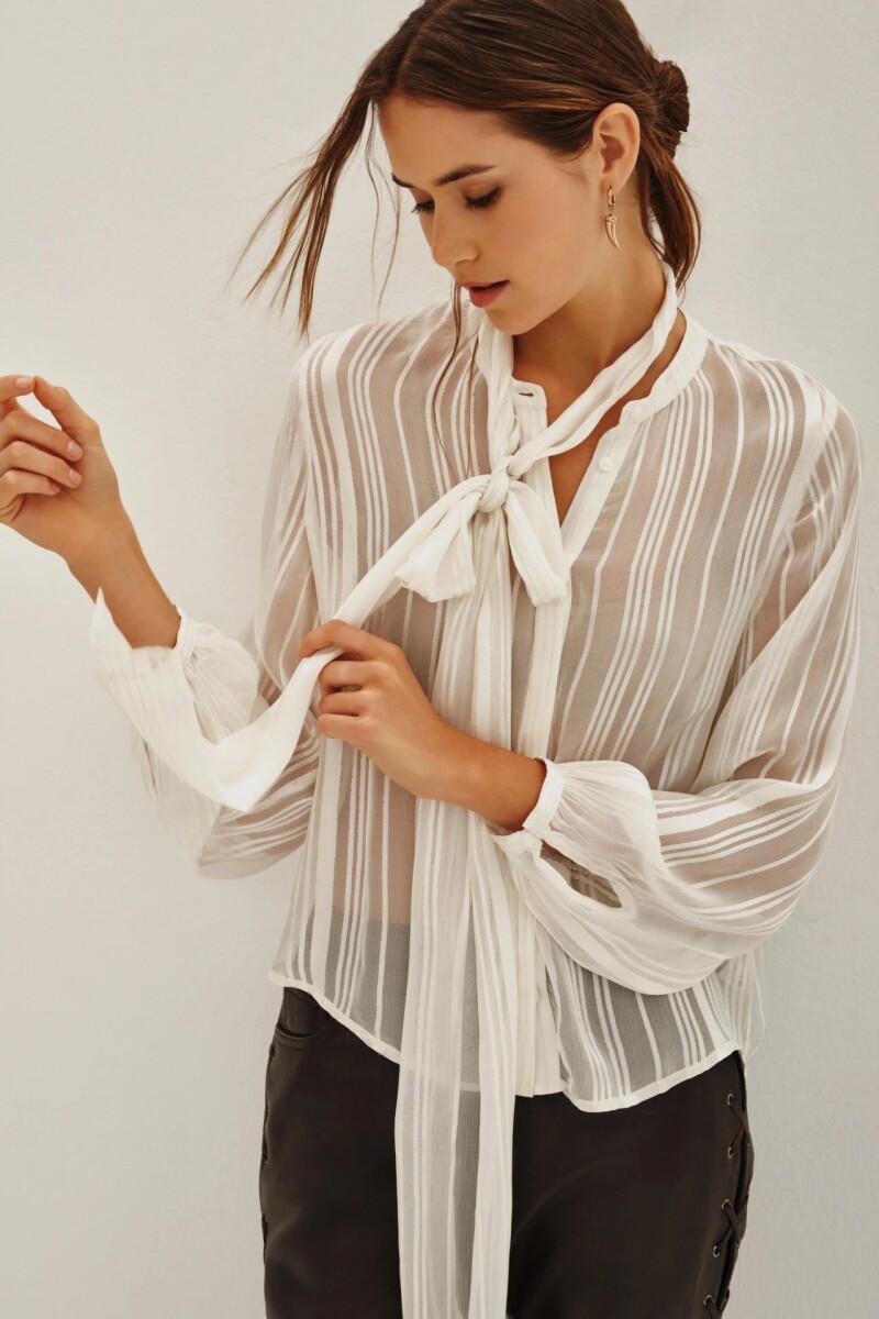 Camisa Maki Scarf Crudo