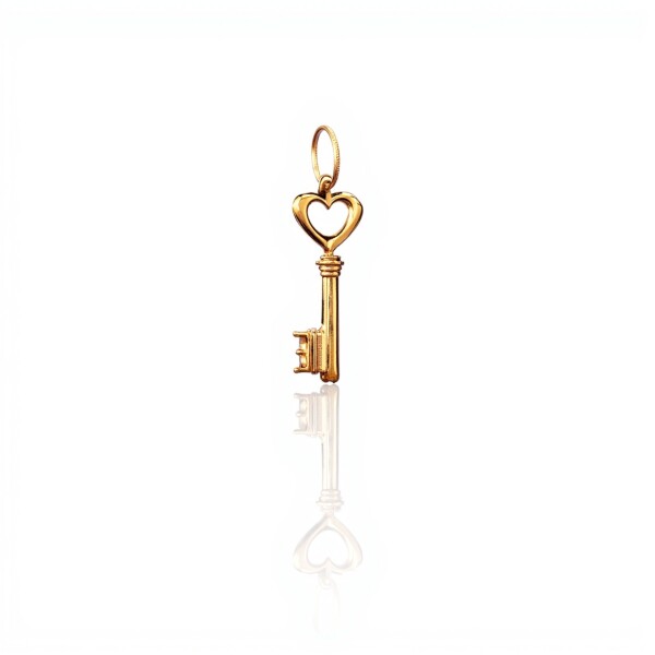 Dije Llave-Oro bajo-Sin piedra-CP8559 sinpiedra