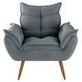 Sillón 1 cuerpo Poltrona Turin Gris