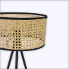 LAMPARA MIMBRE BEIGE P/MESA 30X50,5CM Unica