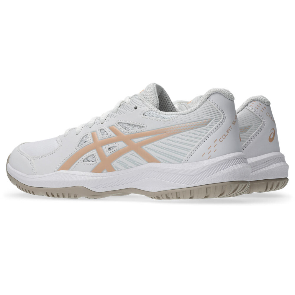 Zapatillas Tenis Court Slide 4 Mujer White/cantaloupe