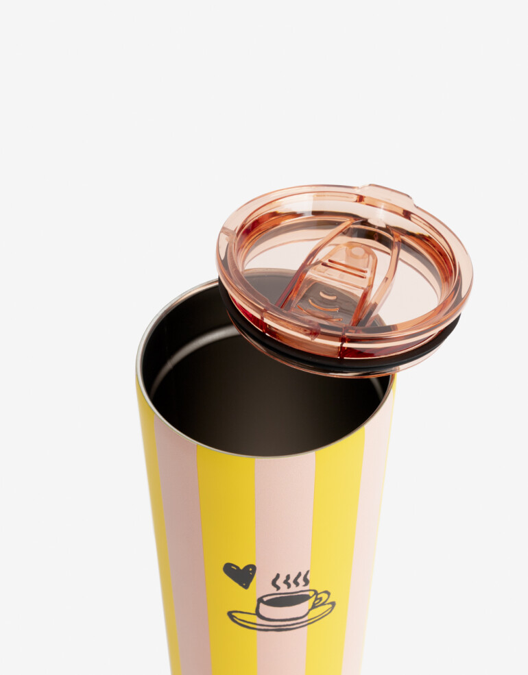 Artículos cocina Vasos Vaso Metálico Estampado - Combinacion Bicolor