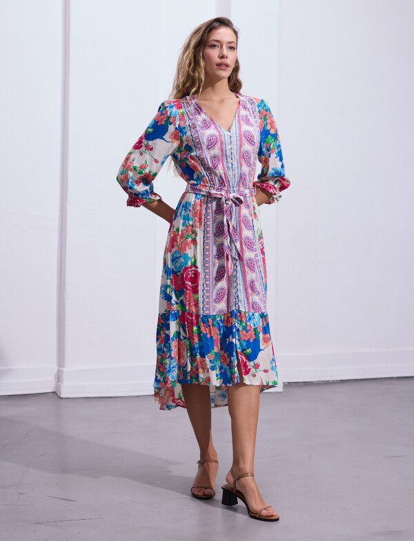 Vestido Drew MULTI/AZUL