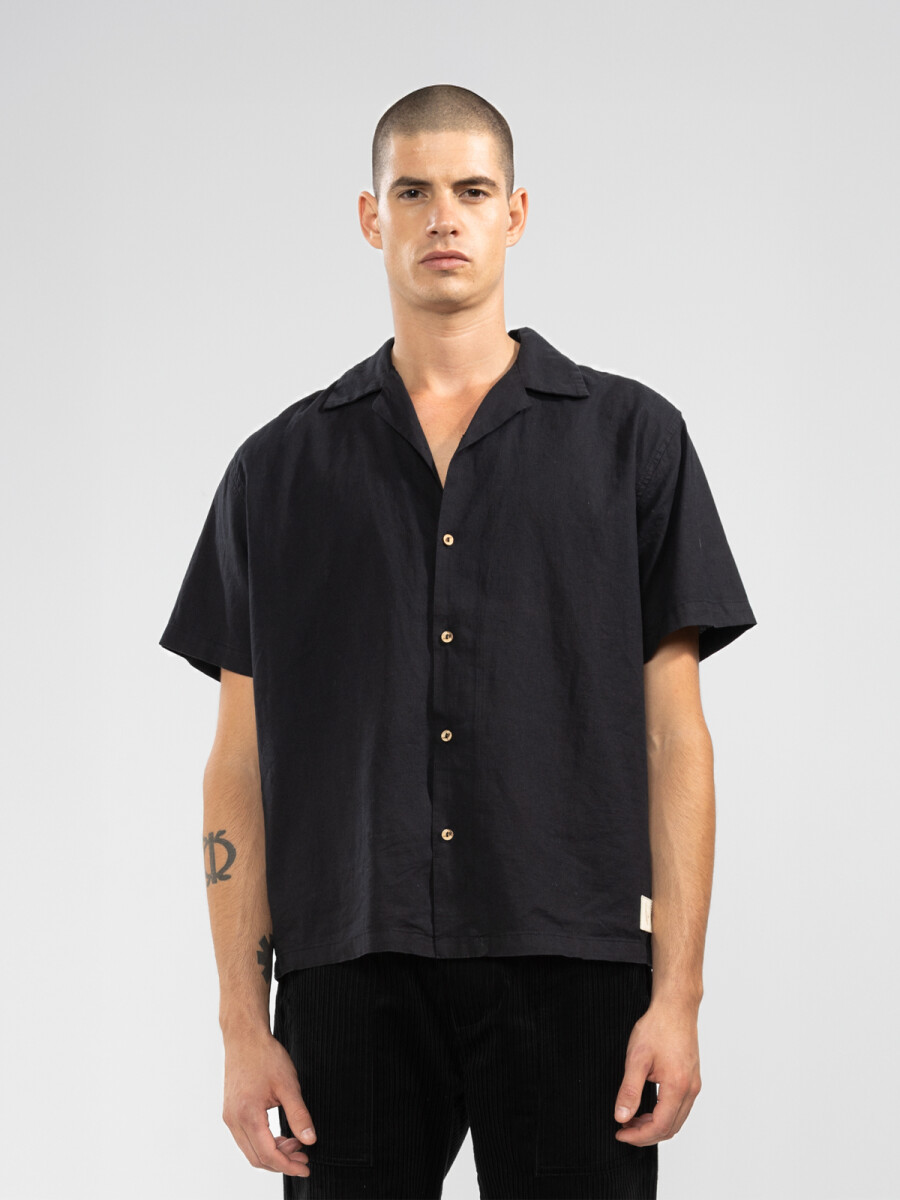 CAMP-COLLAR BOXY SHIRT 