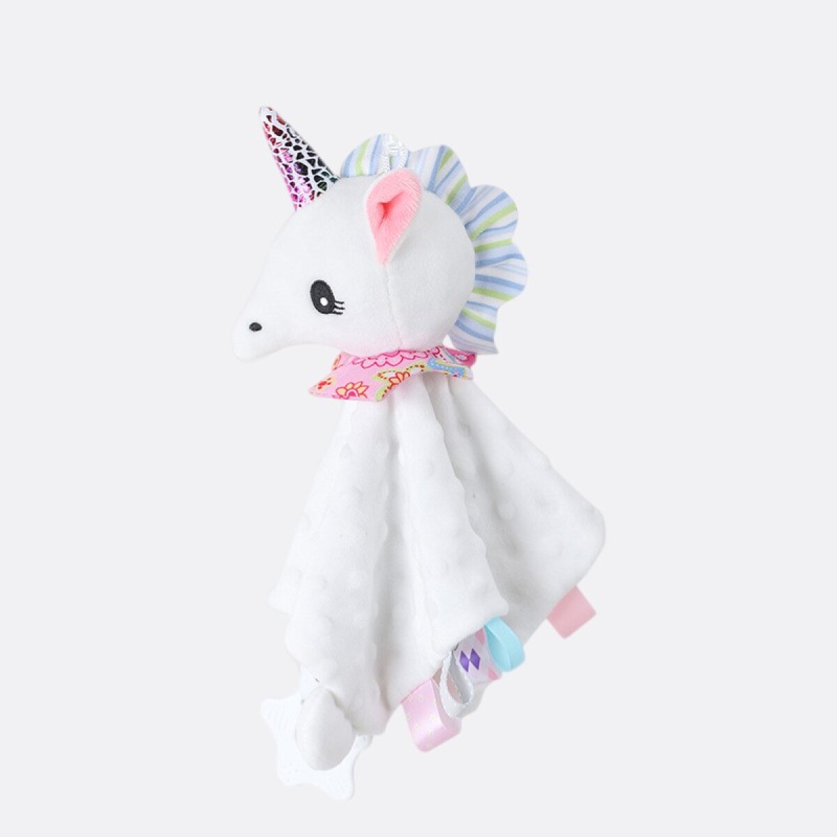 Peluche Apego De Bebé Animales Tiernos - Unicornio Blanco 