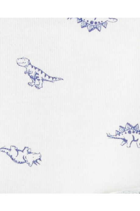 Pack cinco bodies de algodón, manga corta, diseño dinos Sin color