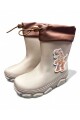 BOTA DE LLUVIA DE NIÑO CON CUELLO Beige