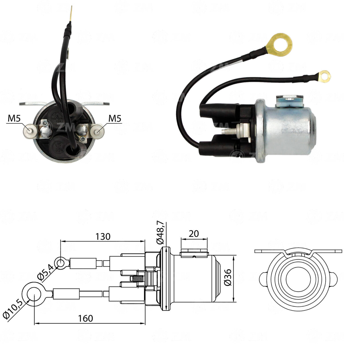 AUTOMATICO DE ARRANQUE MITSUBISHI AUX. 24V VOLVO-MITSUBISHI ZM 