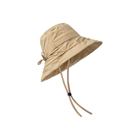 Sombrero plegable con correa ajustable y bolsa desmontable Beige