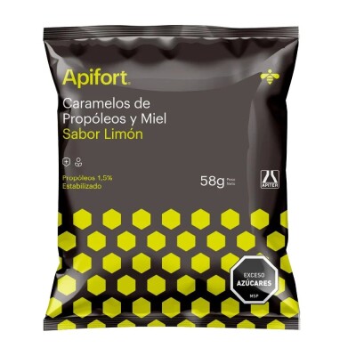 Caramelos Apifort Propóleo Y Miel Sabor Limón 8 Uds. Caramelos Apifort Propóleo Y Miel Sabor Limón 8 Uds.