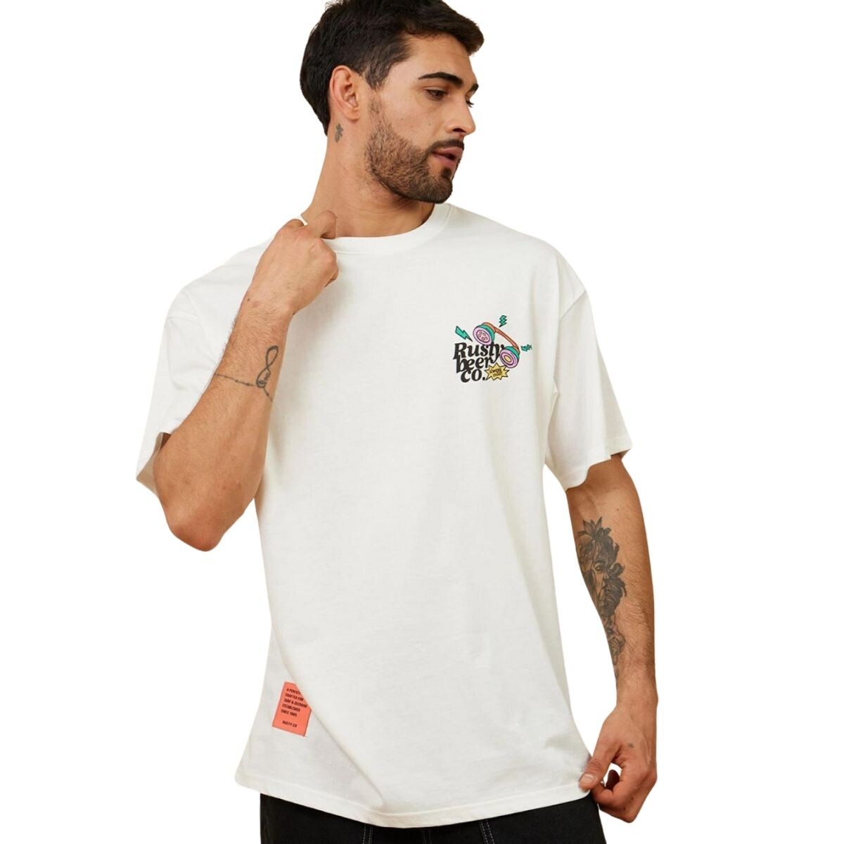 T-SHIRT M/C XS-XXL - BLANCO 