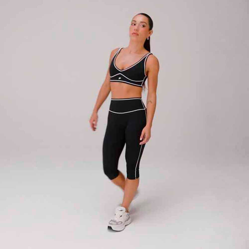 Bra Pureluxe Longline Low Impact Bra Mujer Black/classic White