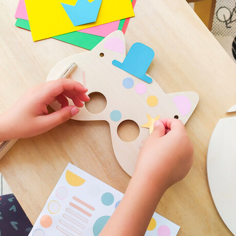 Kit Crea Tu Máscara Para Niños Pinturas