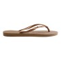 Sandalias Havaianas Slim Logo Metallic Mujer Rose Gold