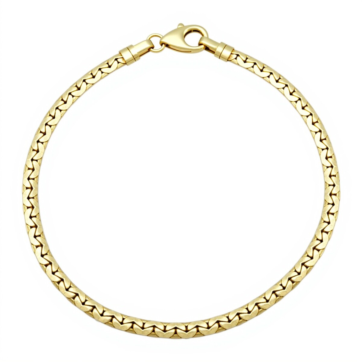 Pulsera Cinta Enlazada-Oro bajo-Sin Piedra-PU8042 - sinpiedra 