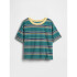 SS BOXY STRIPE ICON TEE BALSAM