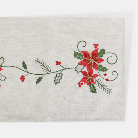 CAMINERO BEIGE DIS FLOR NAV P/MESA 38X180CM Unica
