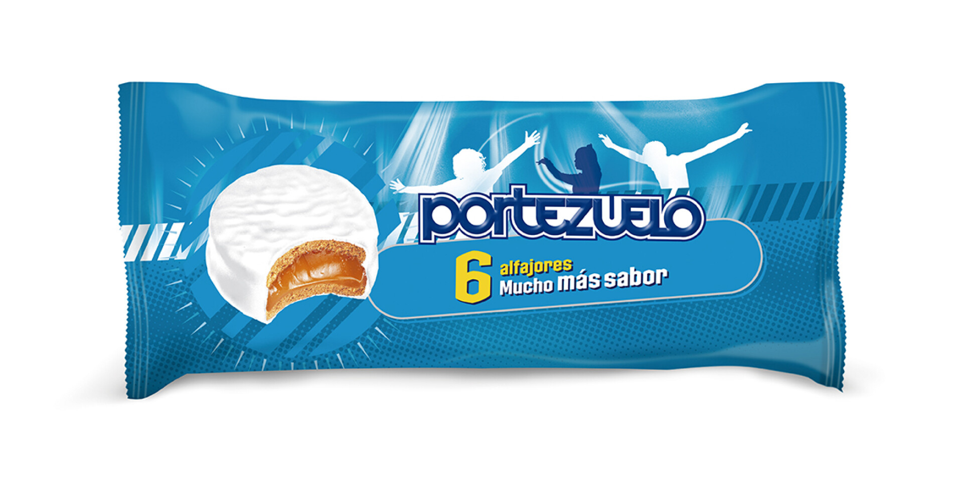 ALFAJOR PORTEZUELO PACK X6 NIEVE 