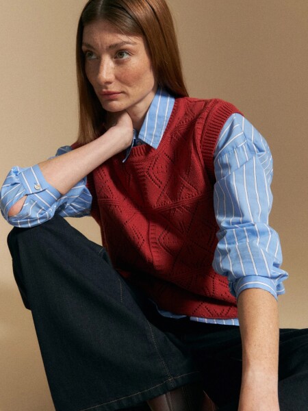 CHALECO ALLIE LIVENSA ROJO