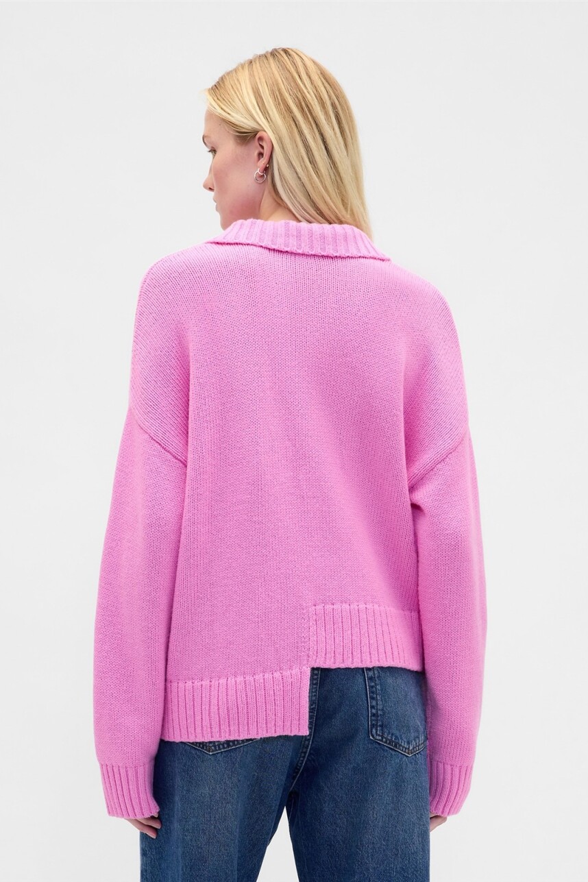 Buzo Polo Logo Gap Mujer Pretty Pink