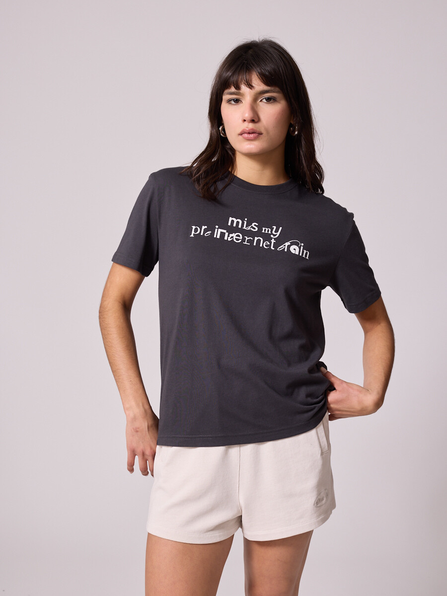 T-SHIRT JOEY DIXIE Gris Oscuro