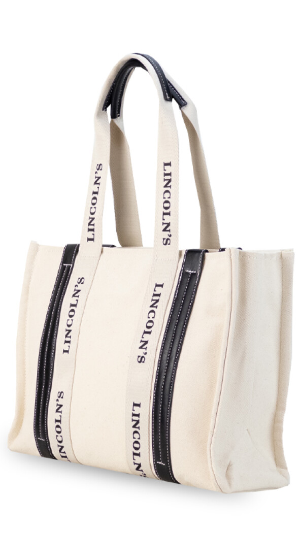 TOTE BAG MALASIA CRUDO C/NEGRO