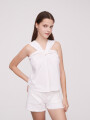 Tops Flouerpo Blanco