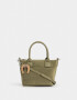 City Cartera Mini City Con Charm - Verde Oliva