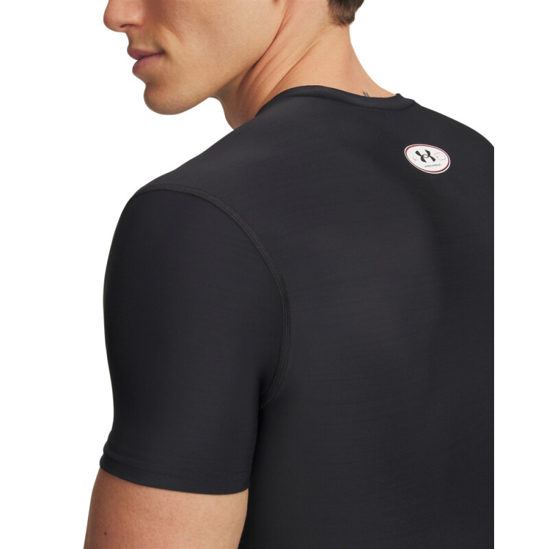 UA HG OG Compression SS-WHT BLK-001