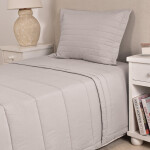 Edredón 200 Hilos 290x240 Col. Basic Gris Full- Queen