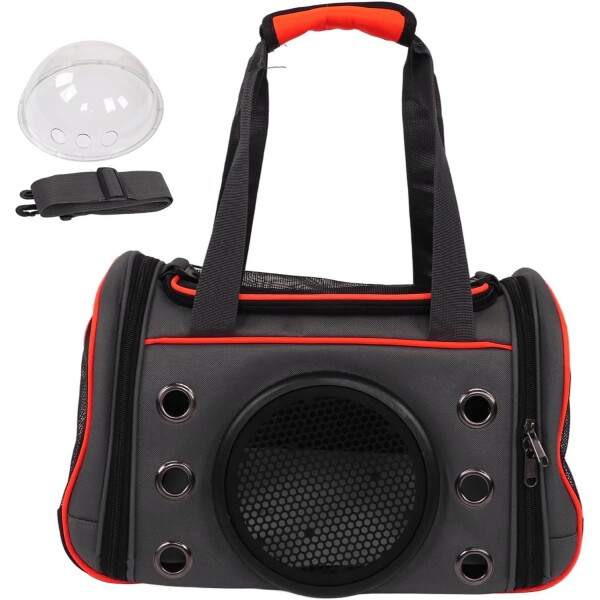 Bolso Transporador Mascota Capsula Gatos Perros Viaje Valija Color Variante Rojo