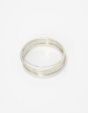 Pulseras Flexibles Sets Metal Set De Pulseras Labradas De Metal - Plateado Hematite