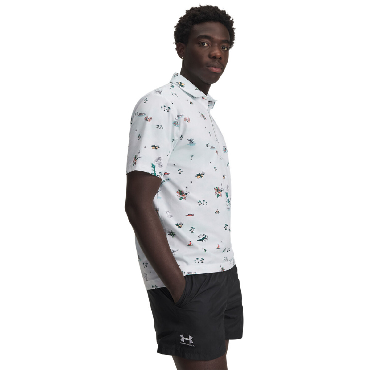 ArmourDry Golf Trip Printed-WHT - WHT-100 