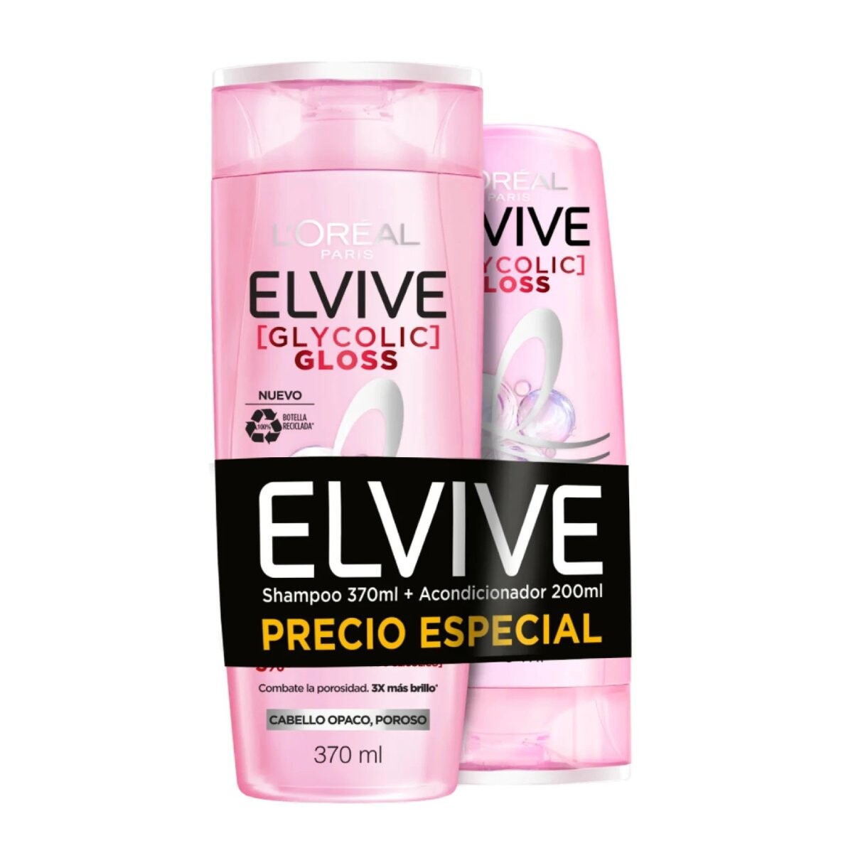 PACK SHAMPOO ELVIVE 370 ML + ACO ELVIVE 200 GYL 