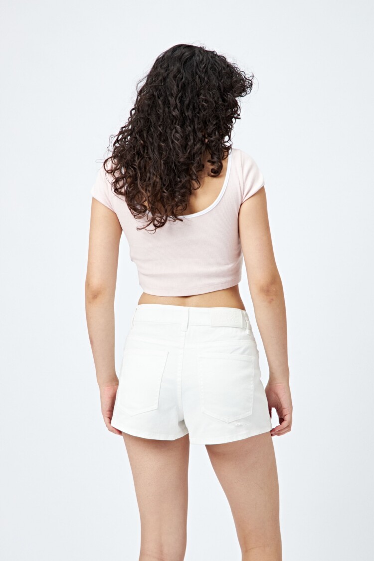 SHORT TORINA Blanco