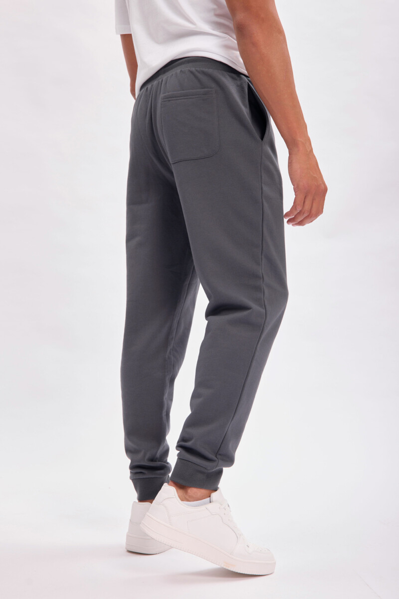 Pantalón deportivo jogger Basico Gris Oscuro