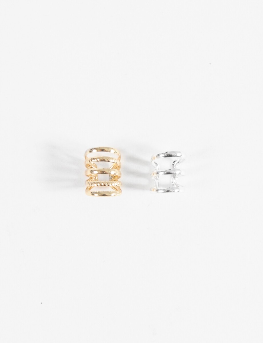 Set 2 earcuff vueltas - multicolor 