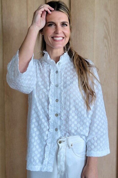 Camisa Dinamarca Broderie flor