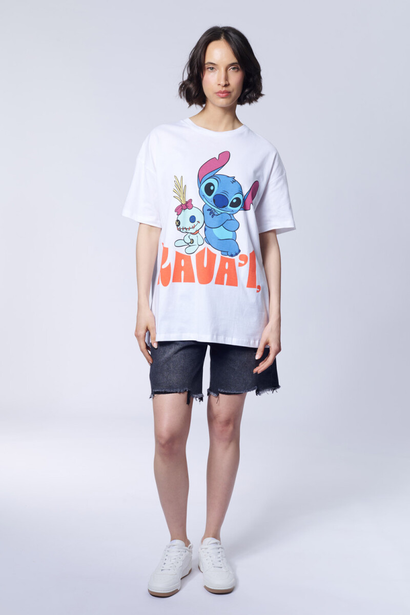 Remera manga corta Stitch