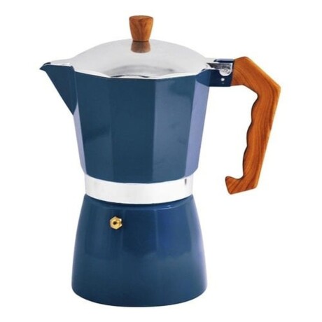 Cafetera Italiana Bastiani de aluminio azul 6 tazas 300ml Cafetera Italiana Bastiani de aluminio azul 6 tazas 300ml