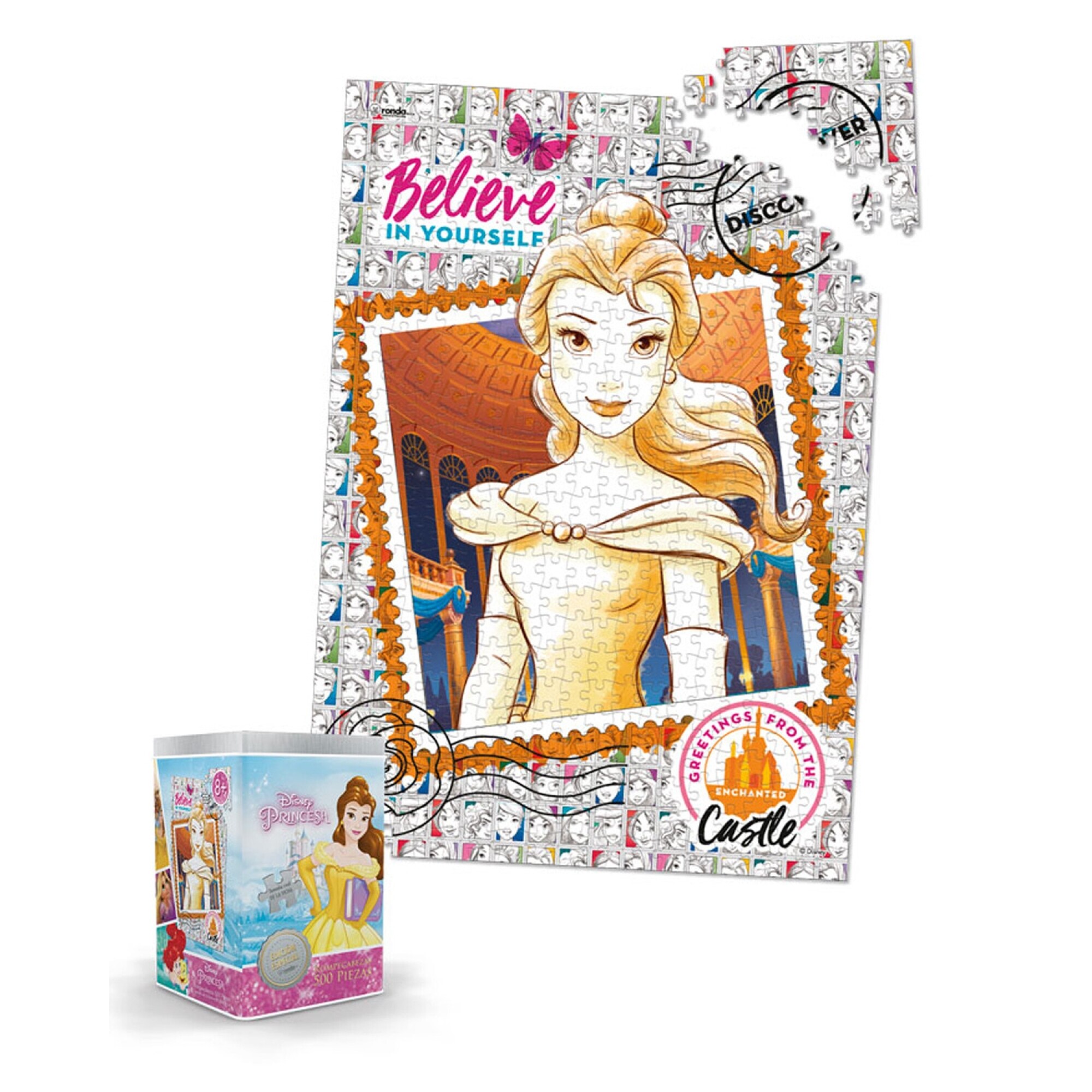 Puzzle Princesas Disney 500 piezas en lata — Electroventas