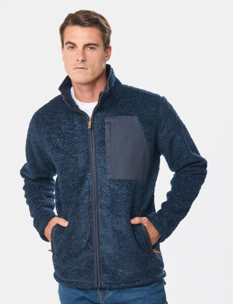 CAMPERA CORDERITO Azul