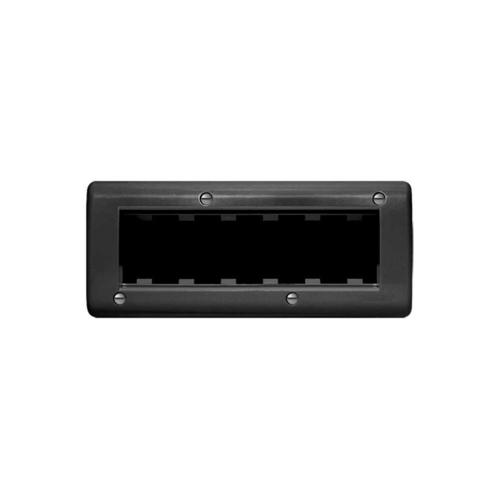 Caja exterior para 6 módulos negro - Ave ELE10343