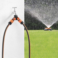 Conector p/canilla doble salida 1/2" o 3/4" Conector p/canilla doble salida 1/2" o 3/4"